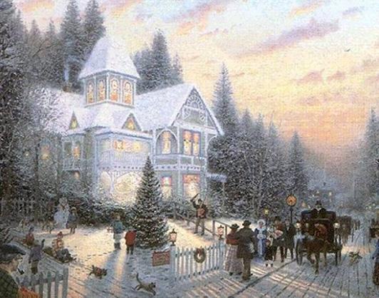 Thomas Kinkade Victorian Christmas